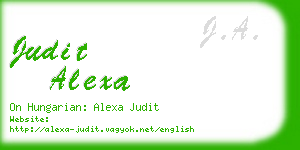 judit alexa business card